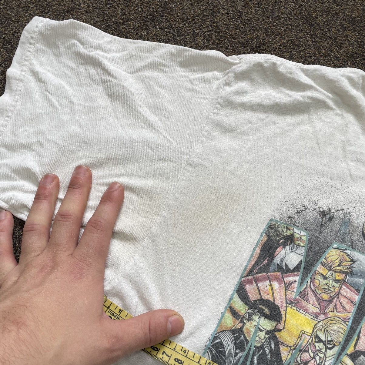 Vintage Vintage 90s Thrashed All Over Print Graphic Tee Grunge XL Size US XL / EU 56 / 4 - 9 Thumbnail