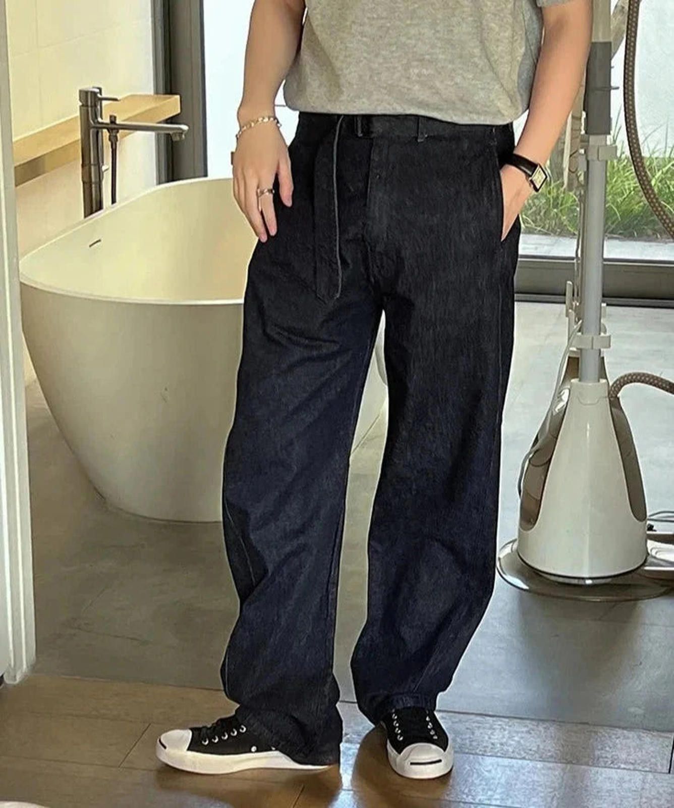Other Belted Vintage Fit Trousers Size US 32 / EU 48 - 3 Thumbnail