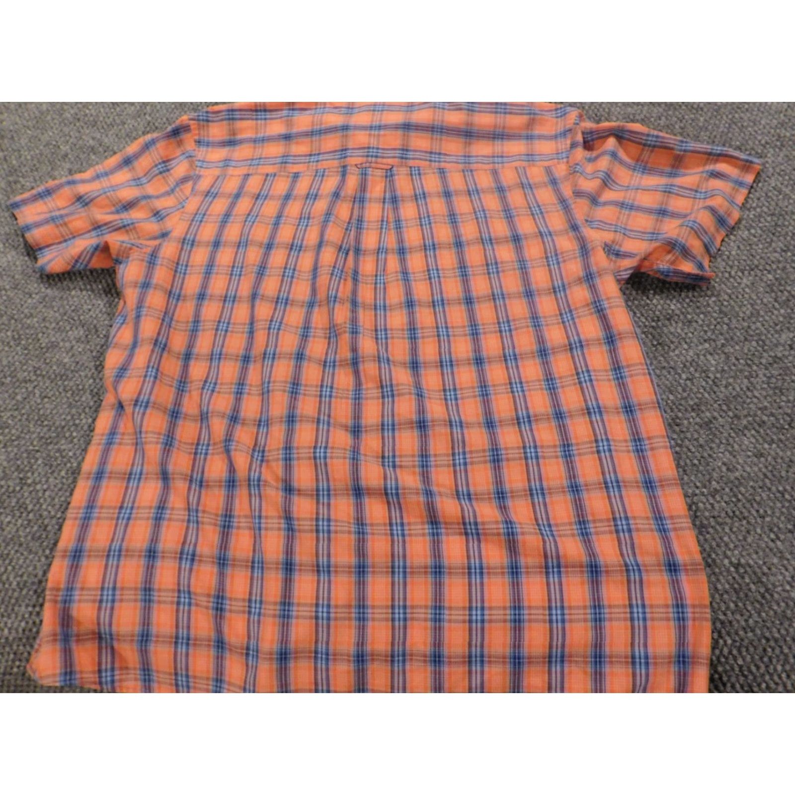 Vintage Saddlebred Shirt Button-Up Plaid Orange Large Easy Care Mens Size US L / EU 52-54 / 3 - 7 Thumbnail