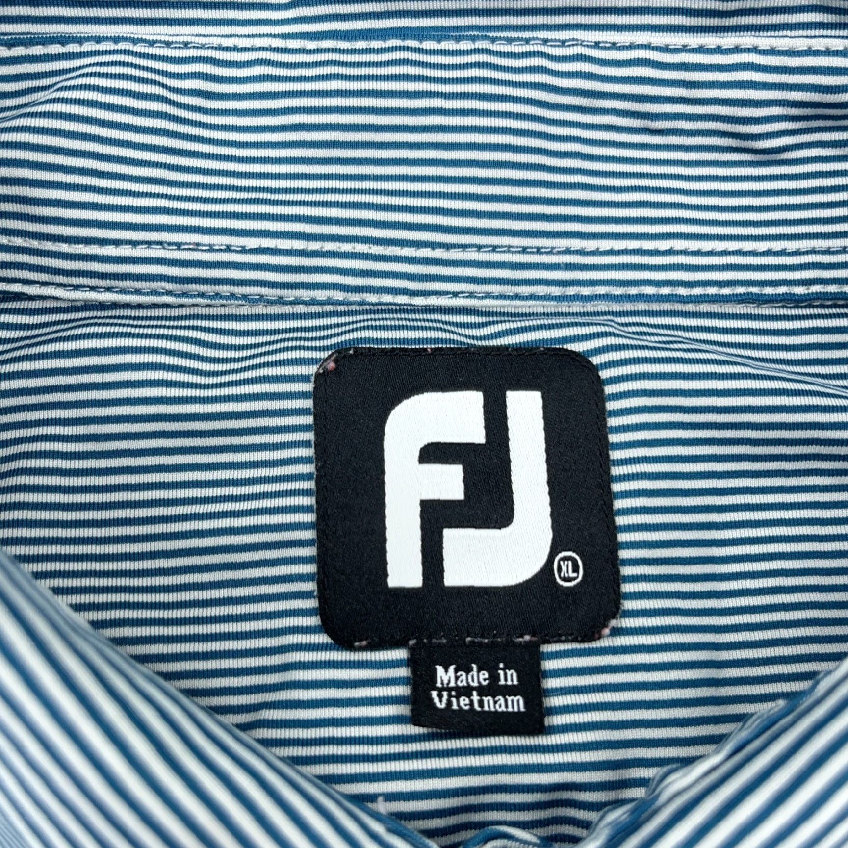 Footjoy FootJoy Polo Shirt Men XL Blue Yellow Performance Golf Club Stretch Wicking Size US XL / EU 56 / 4 - 4 Thumbnail