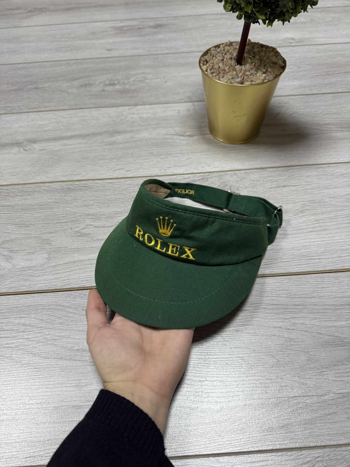Rolex Rolex made in USA vintage visor cap hat big logo Size ONE SIZE - 1 Thumbnail