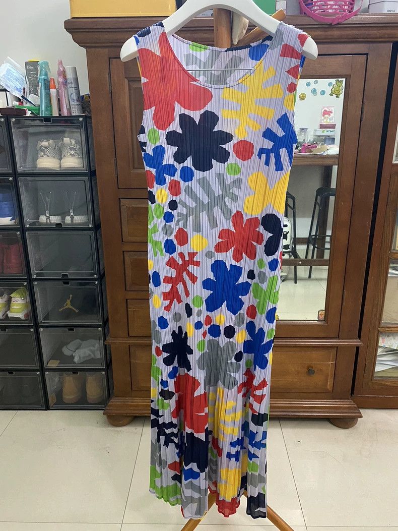 Issey Miyake Issey Miyake printed dress Size L / US 10 / IT 46 - 2 Thumbnail