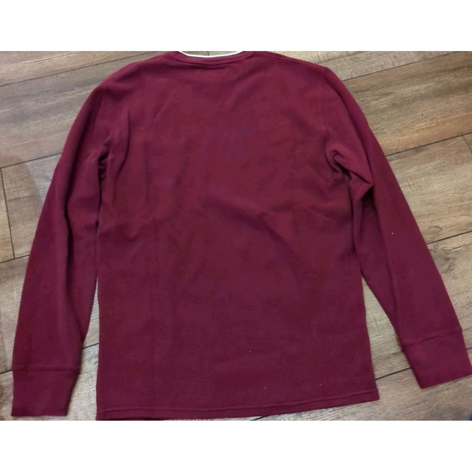 Polo Ralph Lauren Polo Ralph Lauren Shirt Men Medium Burgundy Waffle Knit Thermal Long Sleeve Pony Size US M / EU 48-50 / 2 - 4 Thumbnail