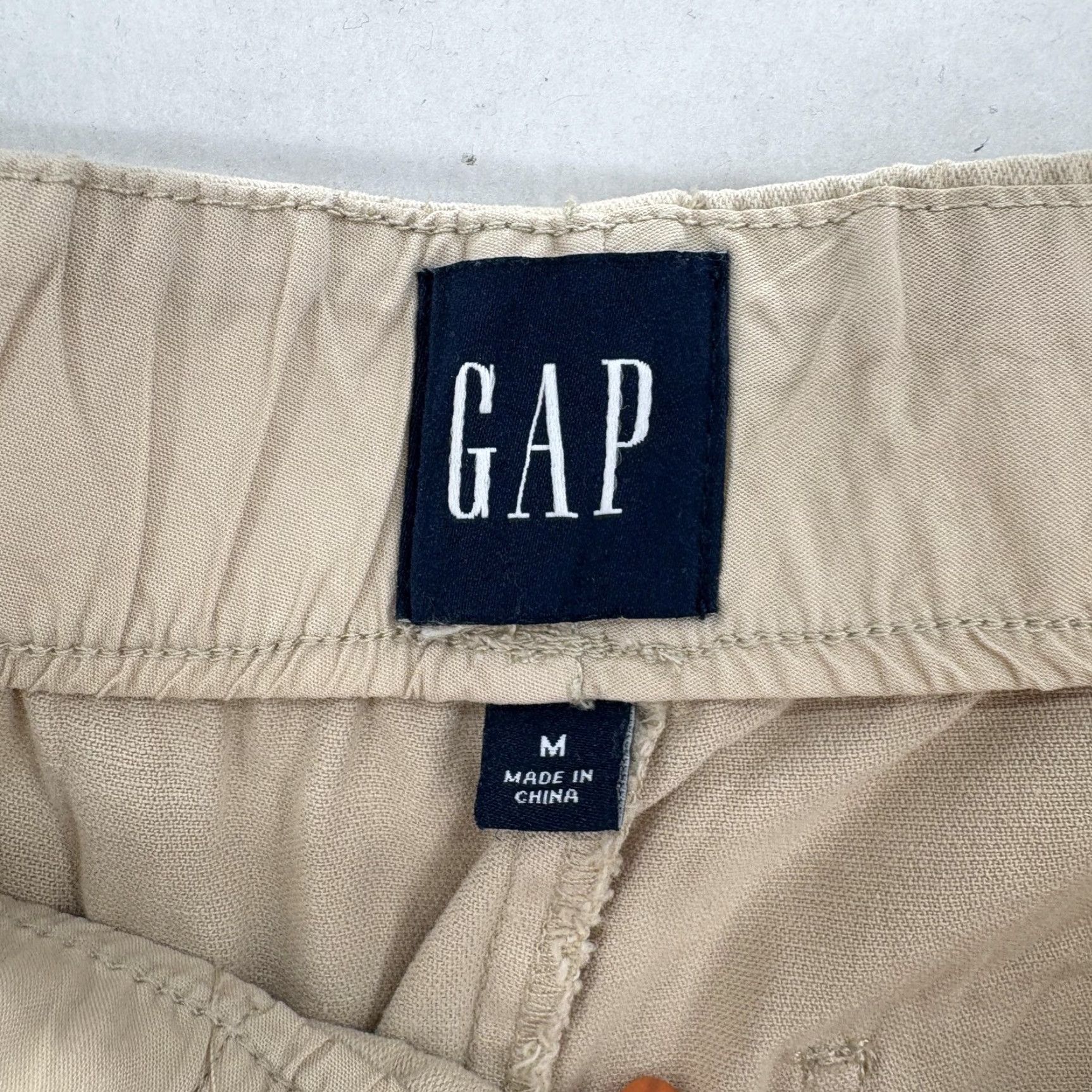 Gap GAP Pants Womens Medium Twill Cargo Jogger Elastic Waist Pockets Ankle NWT Tan Beig e? Size 32" / US 10 / IT 46 - 6 Thumbnail