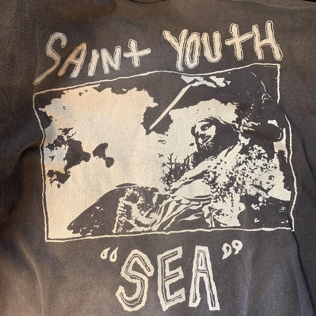 Saint Michael SAINT MICHAEL Wind And Sea Long Sleeve T-Shirt Black XL |  Grailed