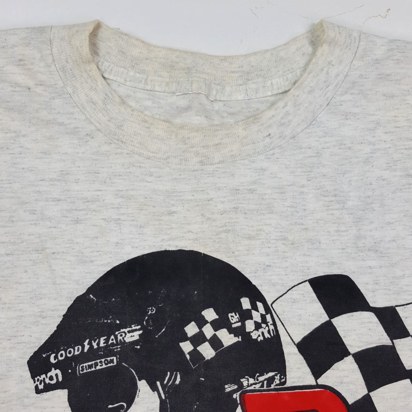 Fruit Of The Loom VINTAGE Dale Earnhardt NASCAR T-Shirt Gray 90s Short Sleeve XL Mens United States Graphic Print Racing Shirt Size US XL / EU 56 / 4 - 5 Thumbnail