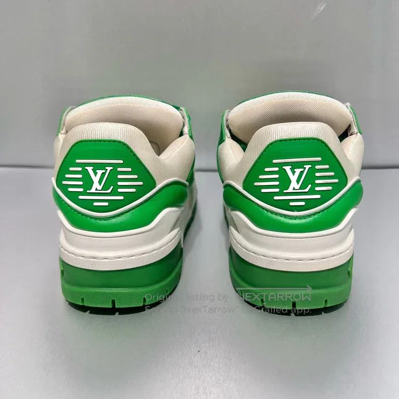 Louis Vuitton Louis Vuitton Xiaopangding White and Green Board Shoes Size US 6.5 / EU 39-40 - 5 Thumbnail
