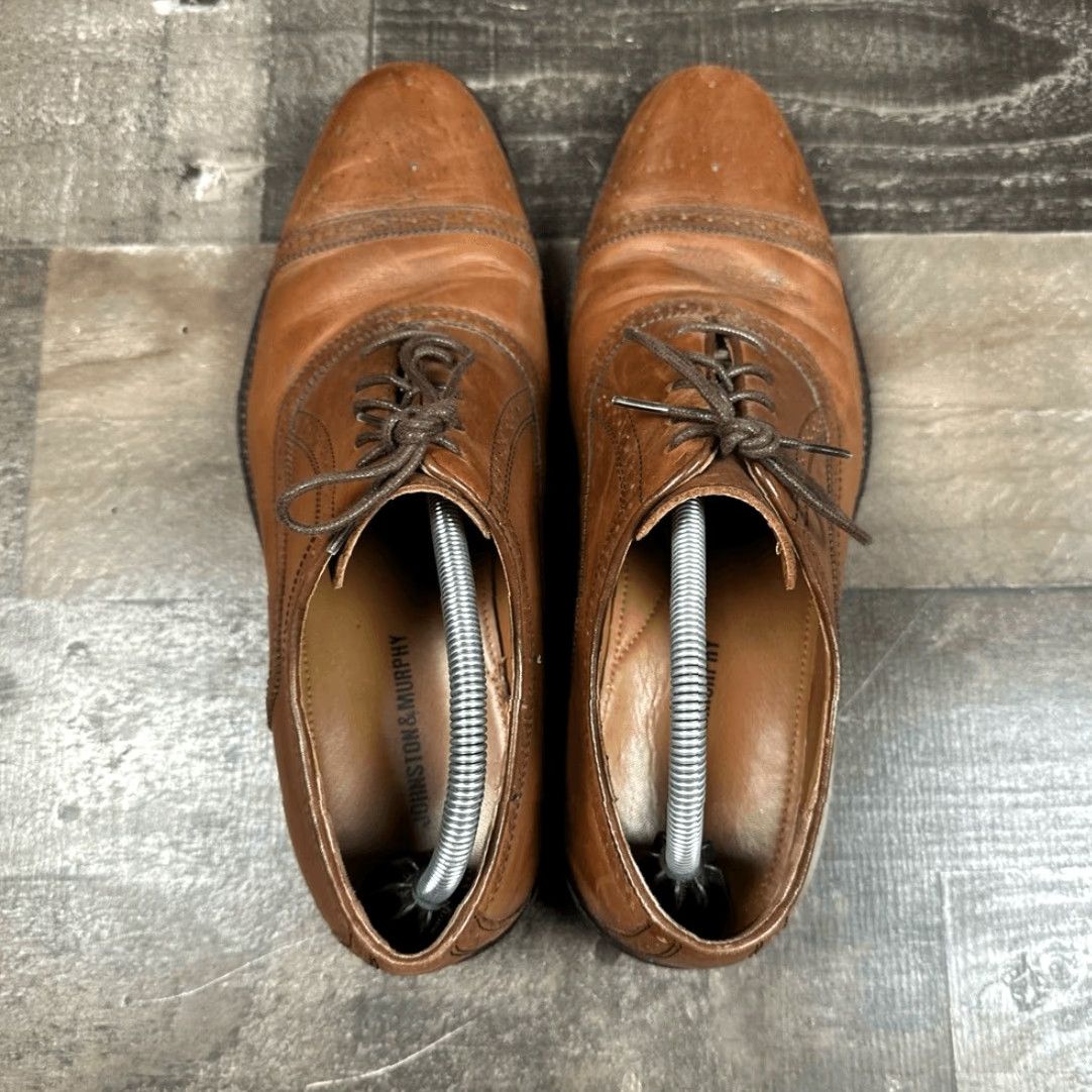 Johnston & Murphy Johnston & Murphy Shoes Men’s 10.5 Conrad Cap Toe Brown Calfskin Leather Oxford Dress Shoes Size ONE SIZE - 6 Thumbnail