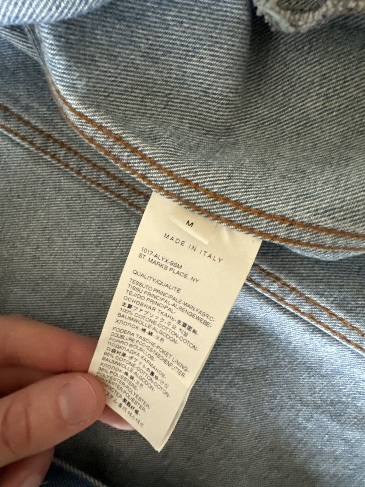 1017 ALYX 9SM 1017 ALYX 9SM Denim jacket Size US M / EU 48-50 / 2 - 7 Thumbnail