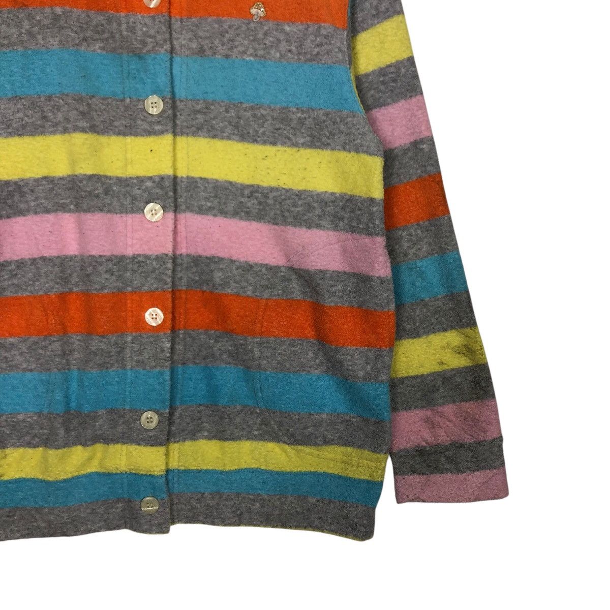 Issey Miyake 📌Vintage Striped Design Tsumori Chisato Sleep Button Wear Size M / US 6-8 / IT 42-44 - 6 Thumbnail