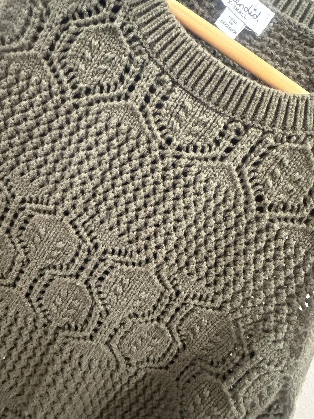 Splendid Splendid Dark Green Honore Cotton Crochet Tank Size XS / US 0-2 / IT 36-38 - 4 Thumbnail