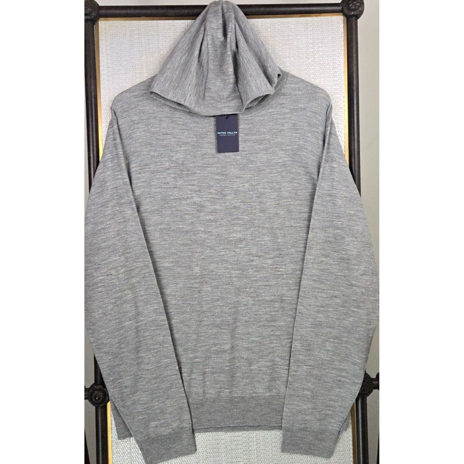 Peter Millar Peter Millar Excursionist Merino Wool Hooded Sweater XL Mens Gray Size US XL / EU 56 / 4 - 5 Thumbnail