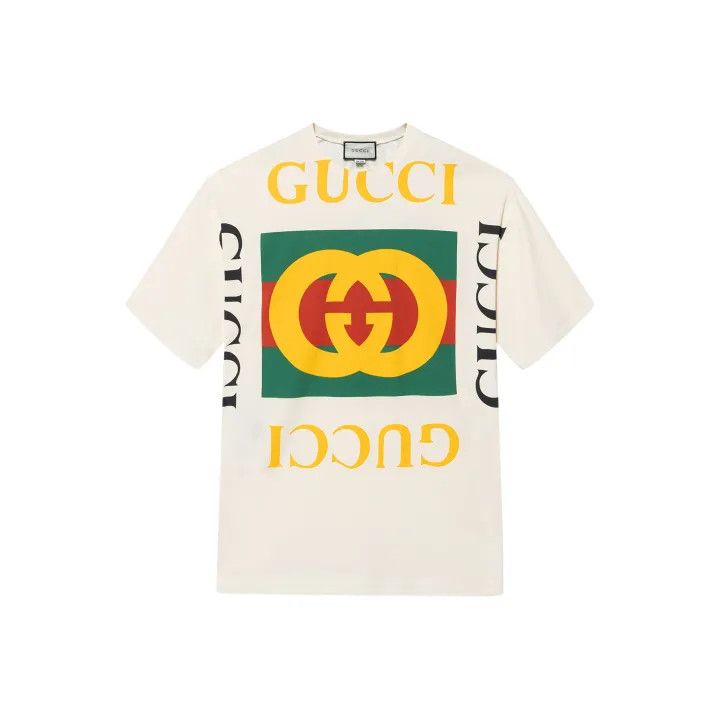 Gucci Gucci Logo Print Round Neck Tee Size XS / US 0-2 / IT 36-38 - 1 Thumbnail