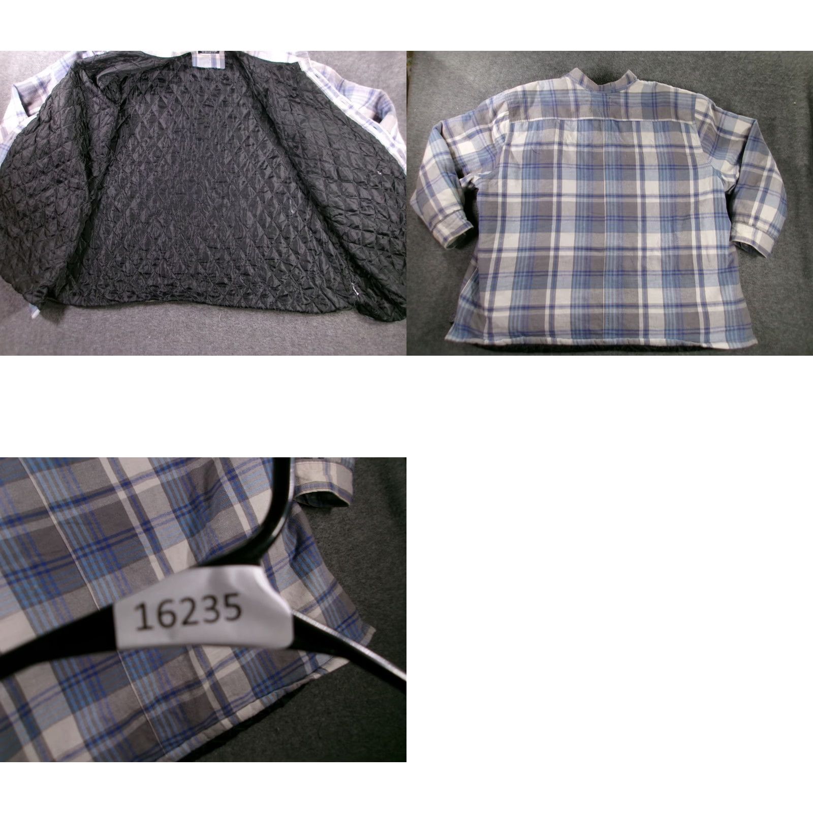 Vintage **Grit Iron Men's 2XL Work Shirt Jacket Gray Plaid** User: Grit Iron Men's 2XL Workshirt Jacket Gray Plaid Size US XXL / EU 58 / 5 - 8 Thumbnail