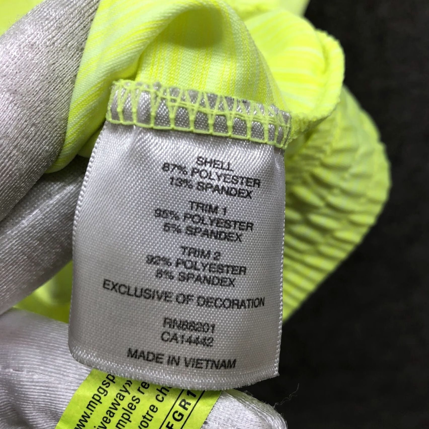 Vintage VINTAGE MPG Sleeveless Hoodie Top Womens S Neon Yellow Gray Pullover Active Running Size S / US 4 / IT 40 - 7 Thumbnail