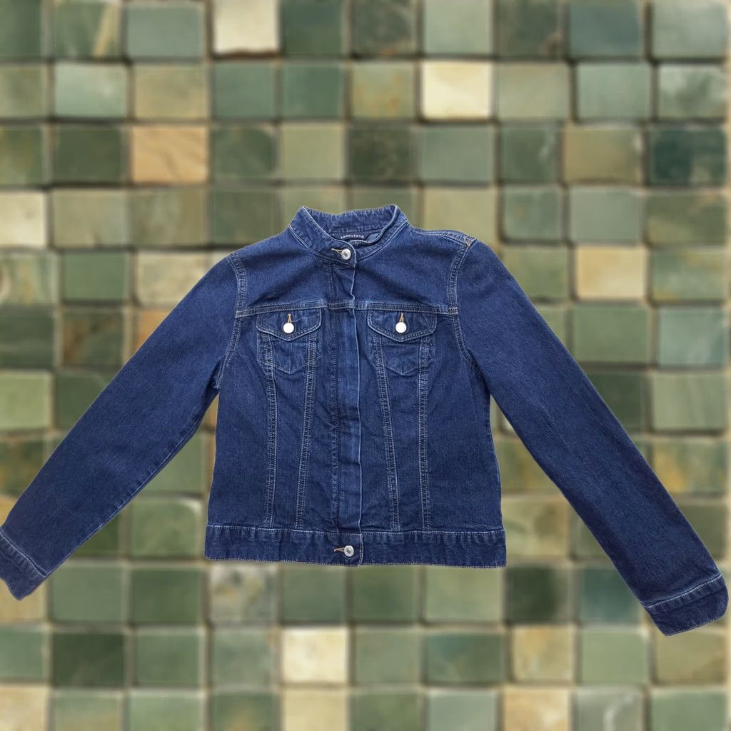 Lands' End Lands' End Denim Jacket Womens Small Blue Trucker Crop Western Full Zip Y2K Dark Jeans Jacket Womens Small Blue Trucker Western Full Zip Y2K Dark Size S / US 4 / IT 40 - 1 Thumbnail