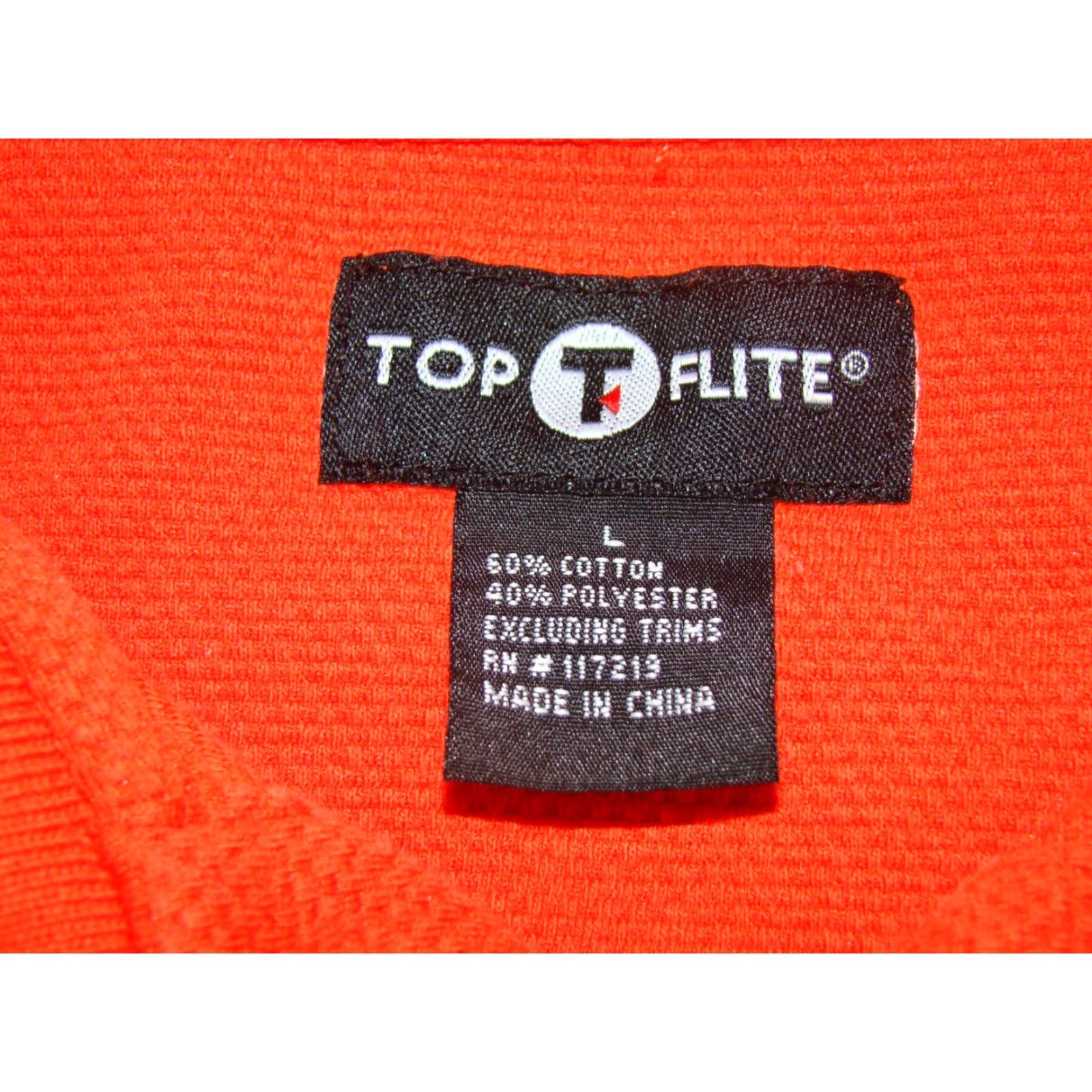 Vintage **Vintage Top Flite Mens Large Textured Orange Golf Polo Shirt** User: Vintage Top Flite Mens Large Textured Orange Golf Polo Shirt Size US L / EU 52-54 / 3 - 3 Thumbnail