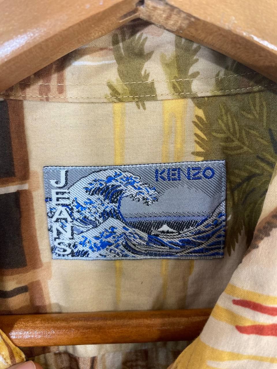 Japanese Brand kenzo jeans allover print shirt longsleeves very nice design Size US L / EU 52-54 / 3 - 5 Thumbnail