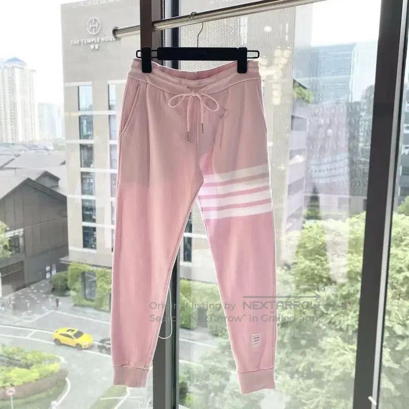 Thom Browne Thom Browne Pink Cotton Casual Pants . Size 28" / US 6 / IT 42 - 1 Thumbnail