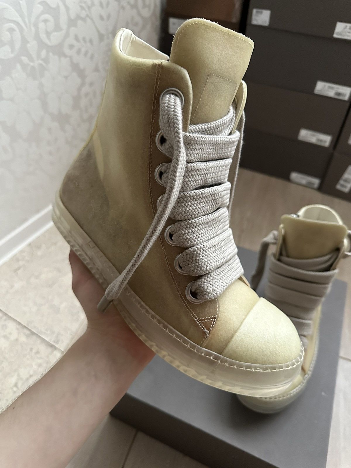 Rick Owens Rick Owens ramones jumbo lace EDFU rare Size US 9 / EU 42 - 6 Thumbnail