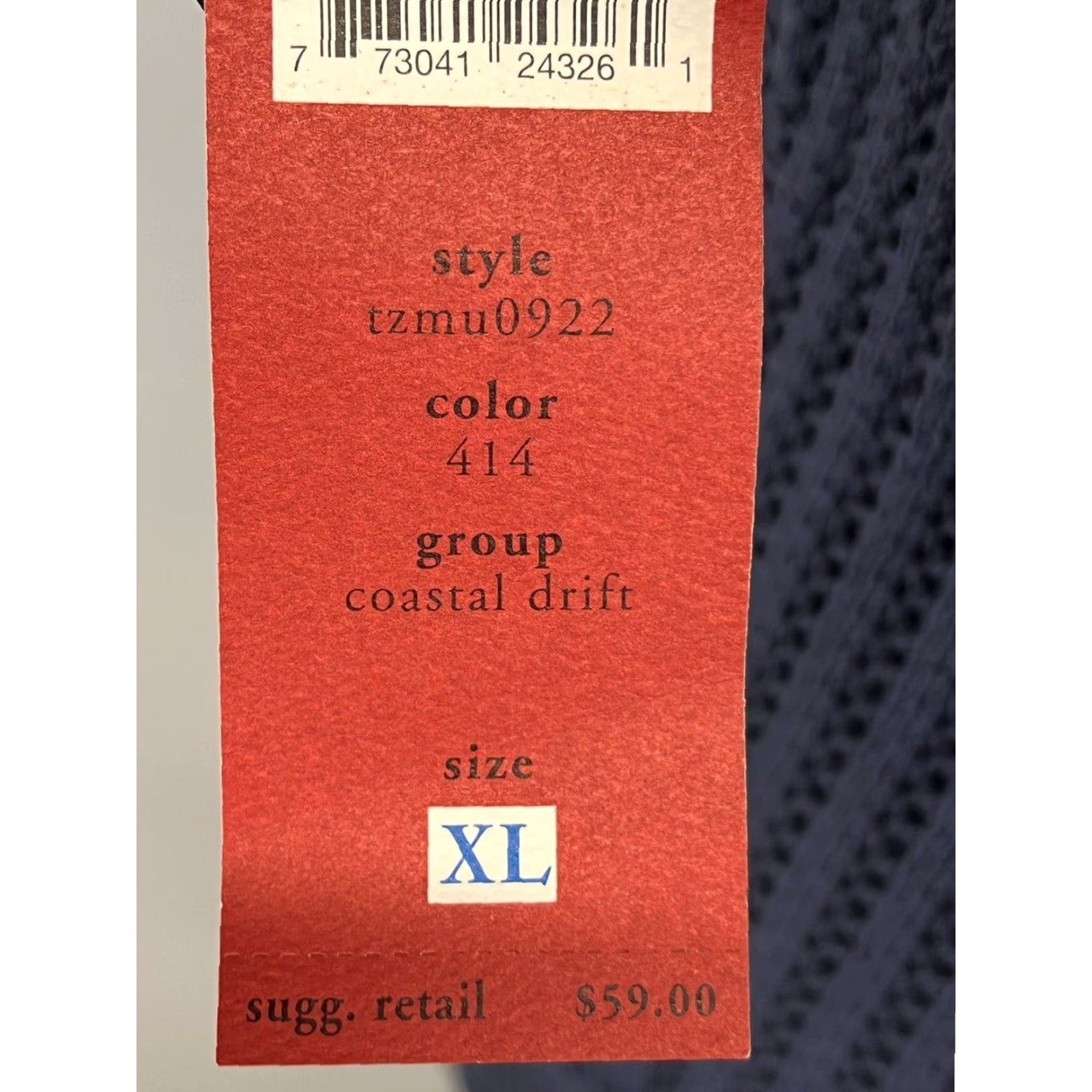 Vintage Tapemeasure Crochet Sweater Shell Navy Blue Womens XL Pullover Size XL / US 12-14 / IT 48-50 - 8 Thumbnail