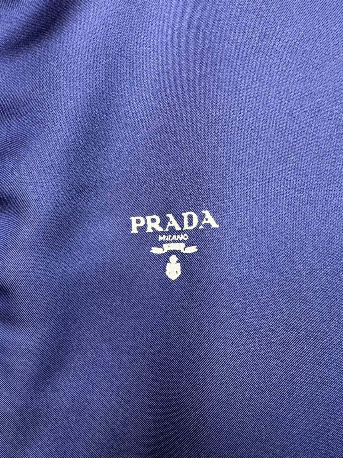 Prada Prada blue silk jacket with tricolor trim – Size L Size US L / EU 52-54 / 3 - 5 Thumbnail
