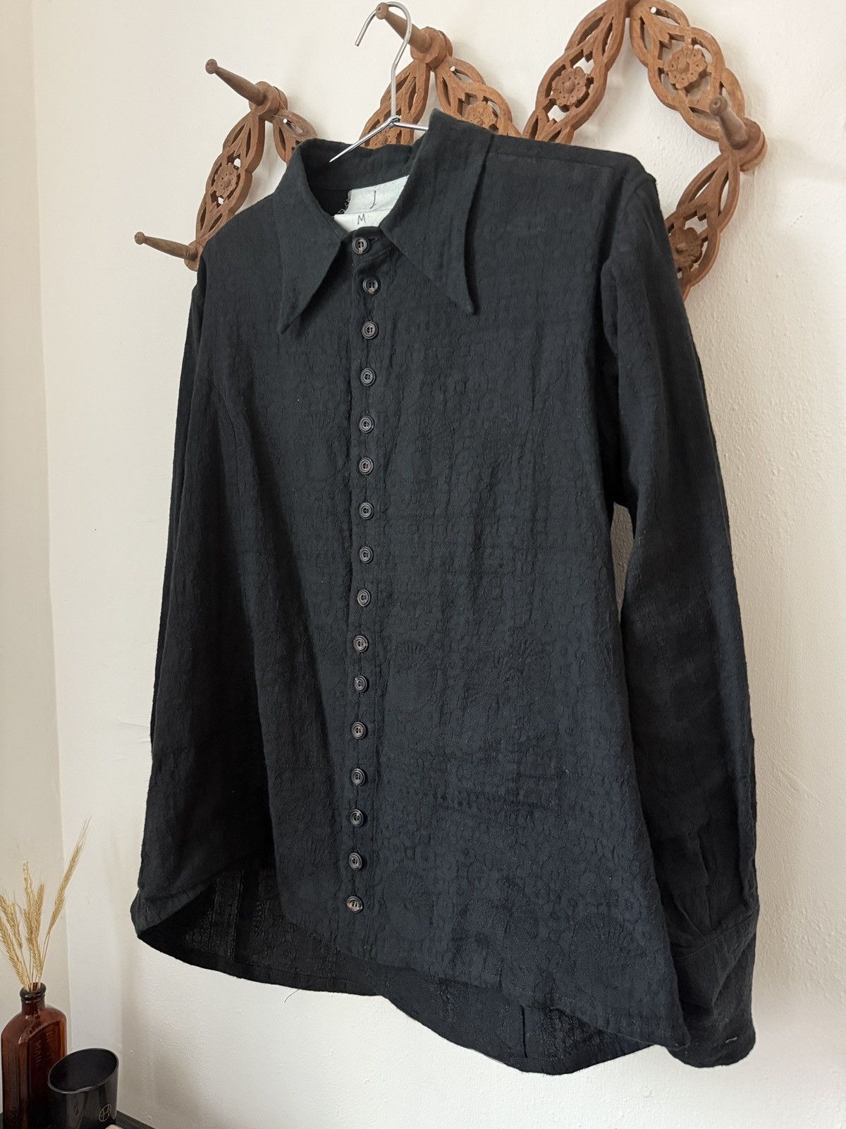 John Alexander Skelton JAS CXVI Black Clink Shirt Size US M / EU 48-50 / 2 - 2 Thumbnail