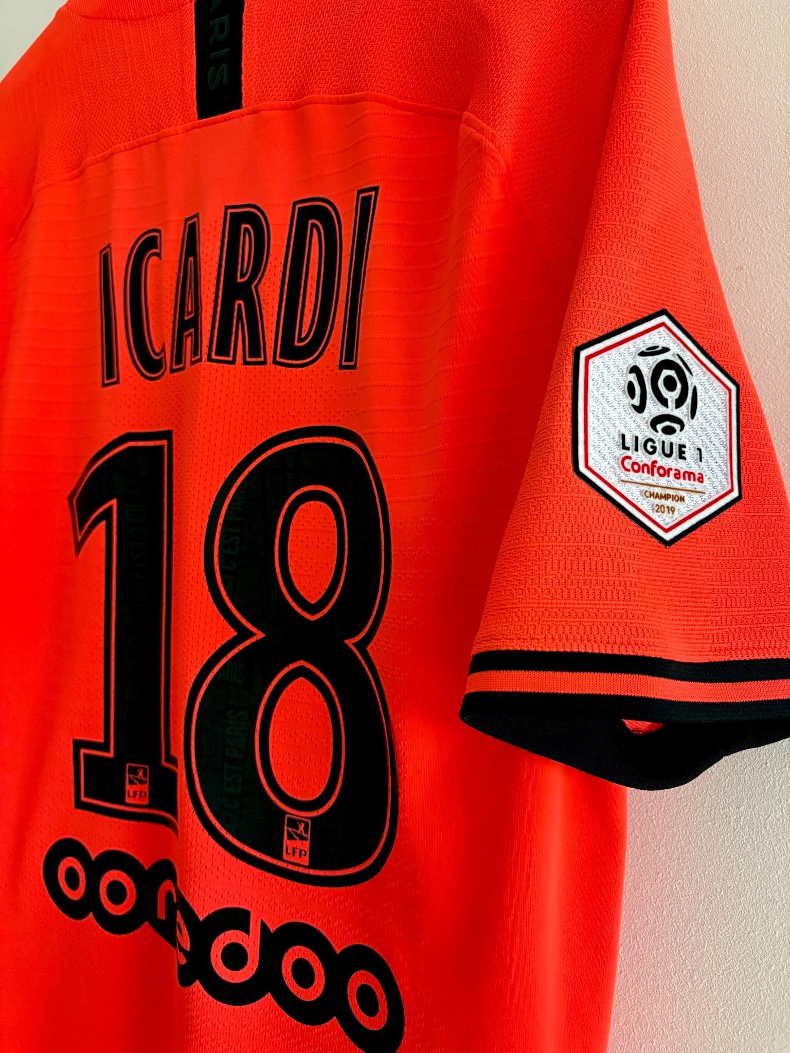 Jordan Brand PSG 2019/20 Away - Icardi 18 - Authentic Player Version Size US L / EU 52-54 / 3 - 12 Thumbnail
