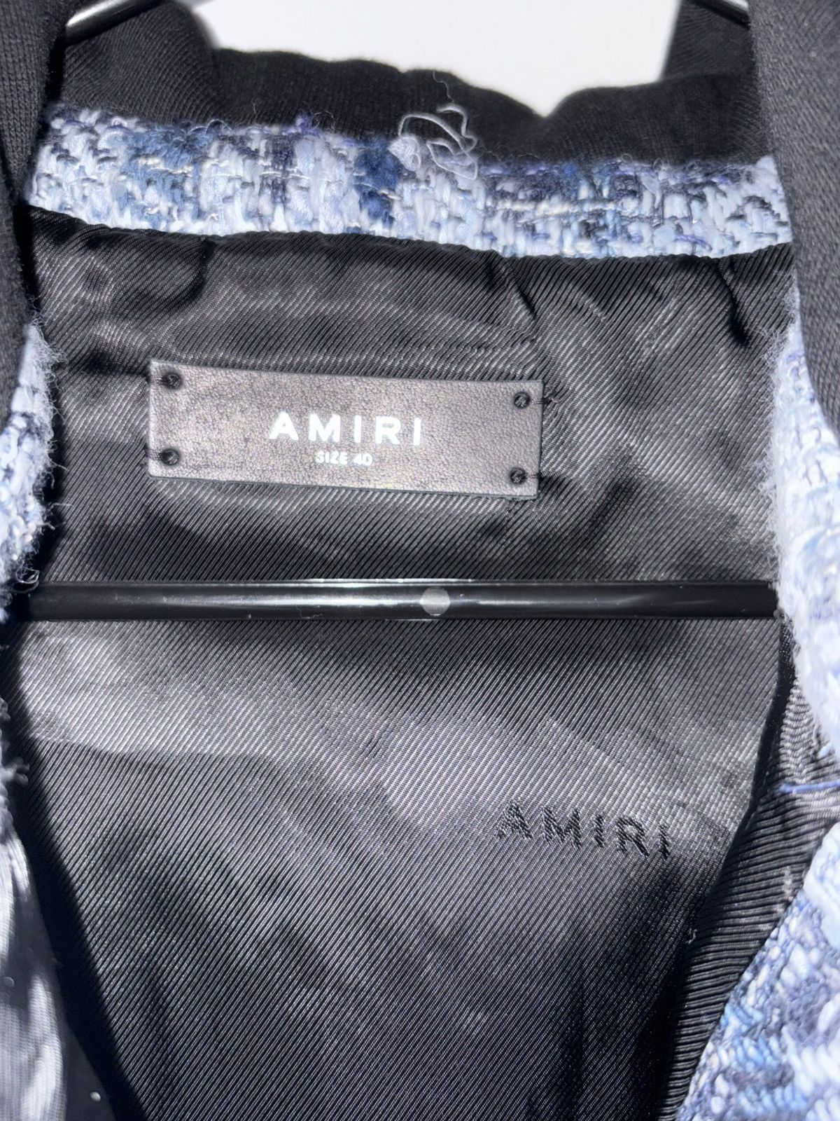 Amiri Amiri Bouclé Cropped Plaid Jacket Size S / US 4 / IT 40 - 3 Thumbnail