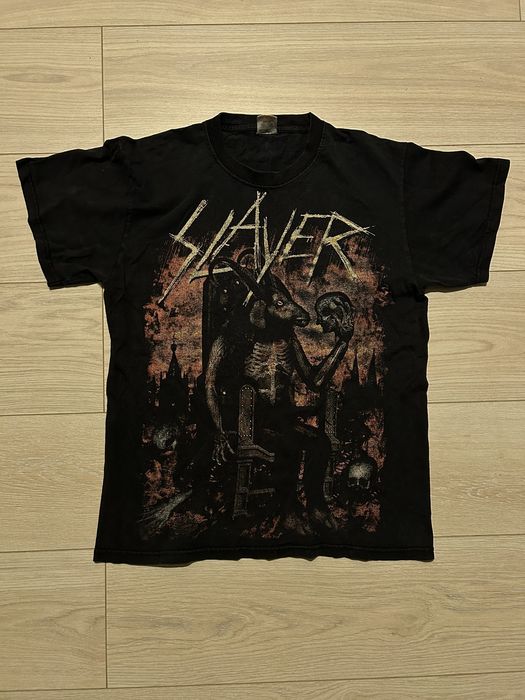 Vintage SLAYER GOAT SATAN TEE SHIRT | Grailed