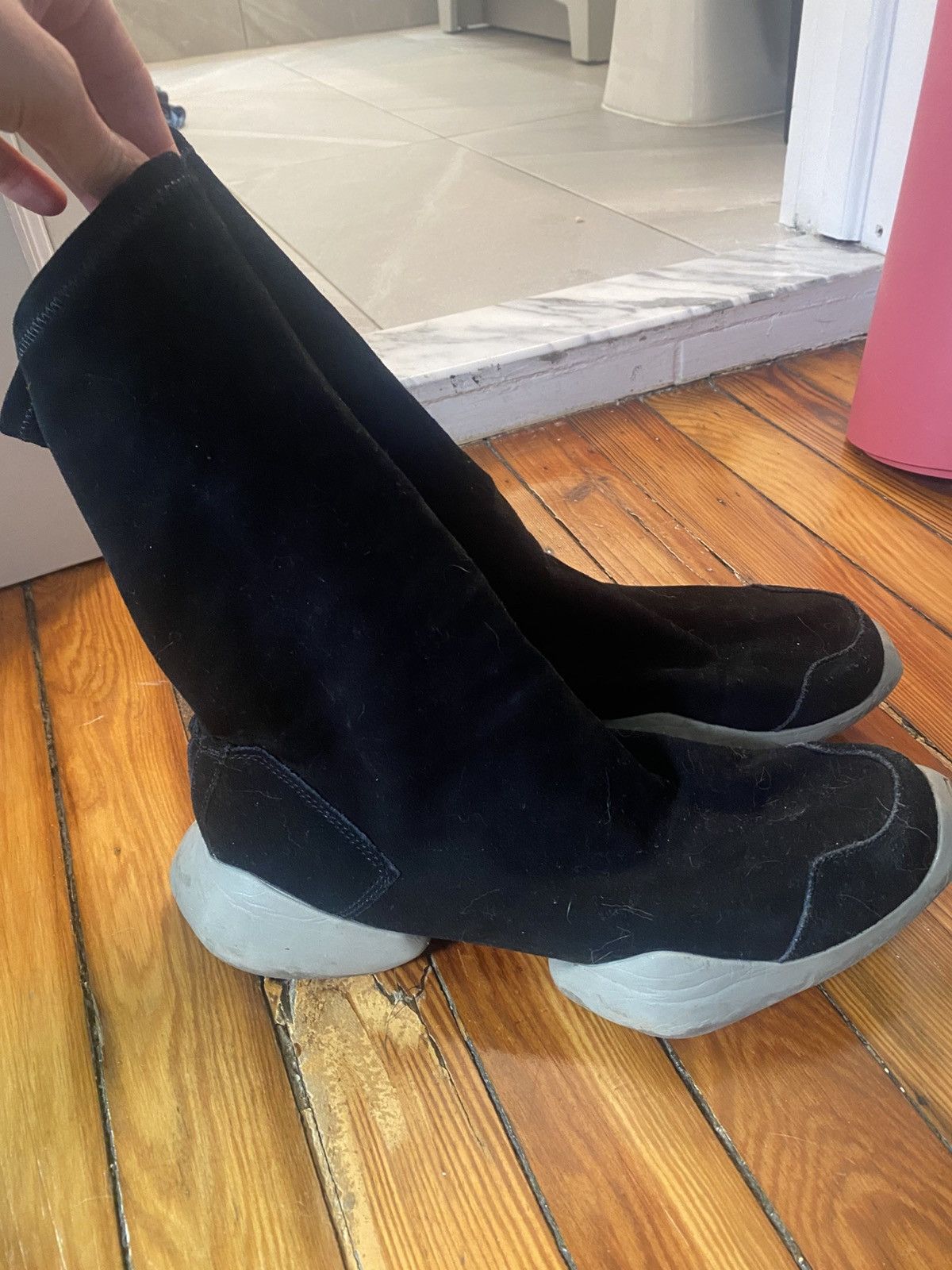 Rick Owens Rick Owens Suede Sock Boots Size US 9 / EU 42 - 1 Thumbnail