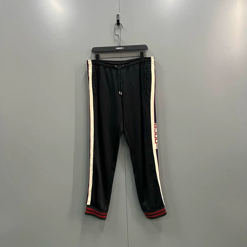 Gucci Gucci Size M Side striped logo trousers Size US 32 / EU 48 - 1 Thumbnail