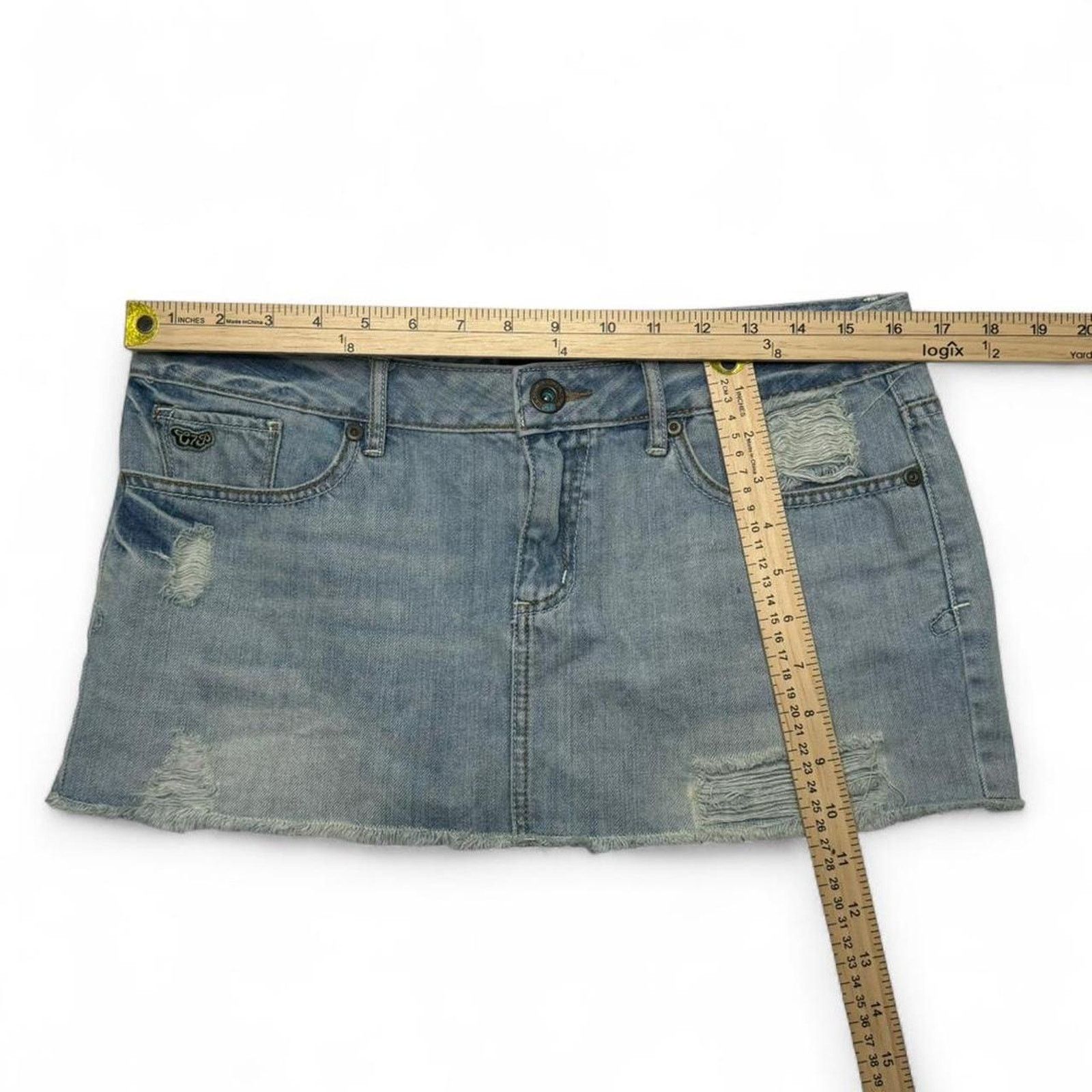 Chip & Pepper Chip & Pepper Production Mini Low Rise Size 11 Women Cotton Size 32" / US 10 / IT 46 - 3 Thumbnail
