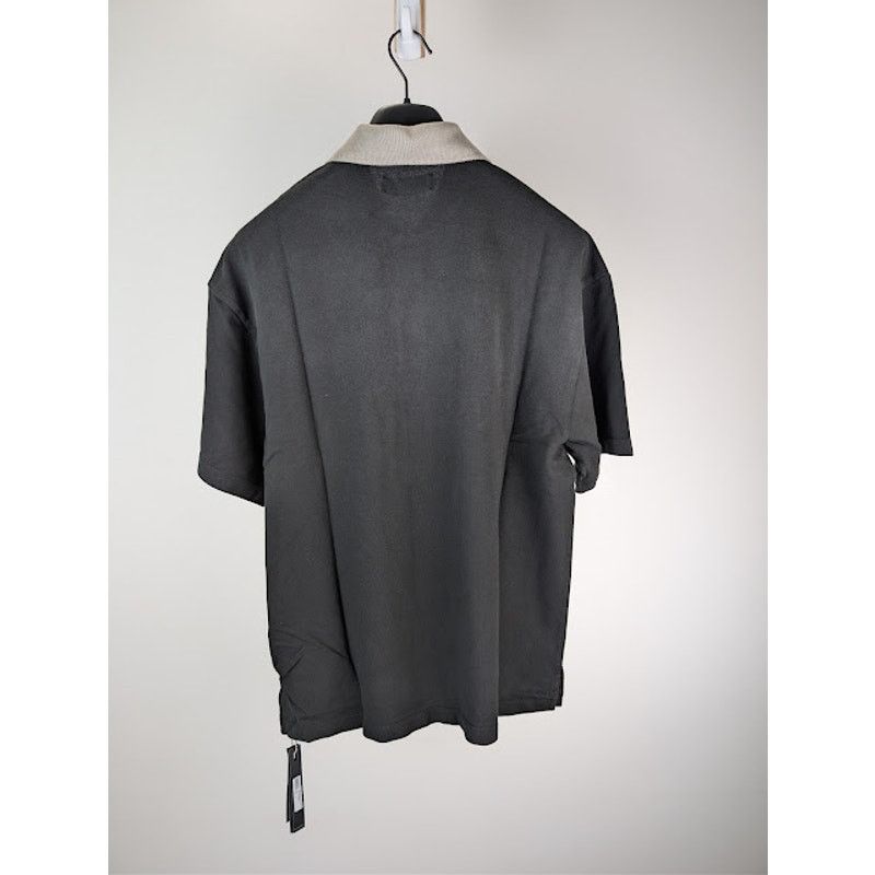 Amiri o1rshd1 Vintage Oversized Short-Sleeved Polo Shirt in Black Size US L / EU 52-54 / 3 - 10 Thumbnail
