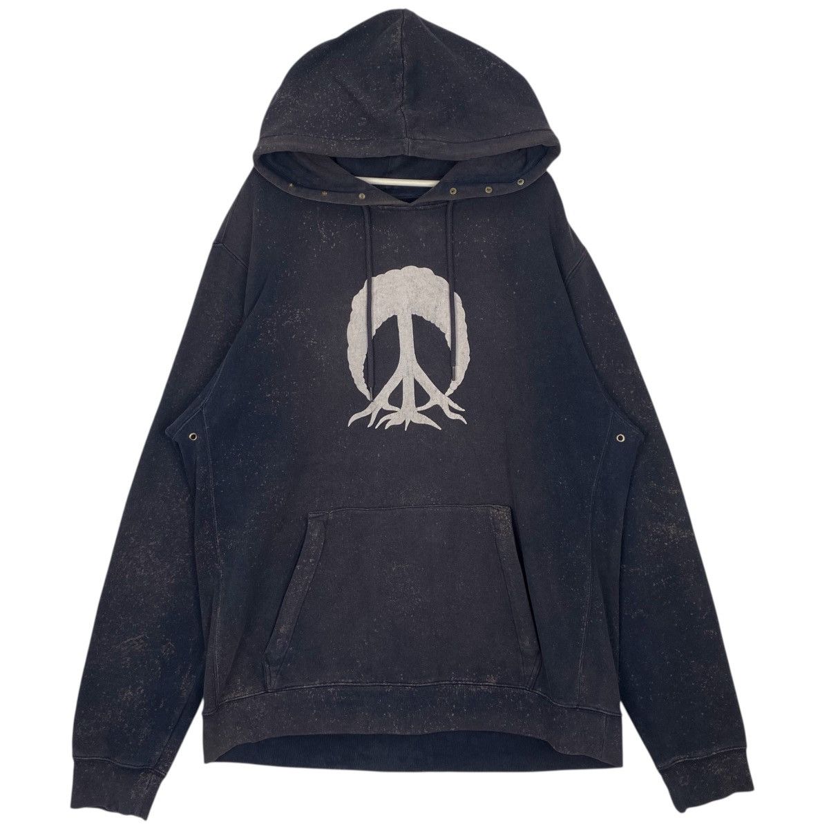 Vintage Vintage GNarly Hoodie Navy Blue Pullover Jumper Size XL Size US XL / EU 56 / 4 - 1 Thumbnail