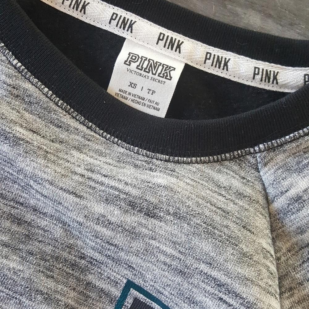 Designer Grey Black Detailed VS Sweatshirt Size XS / US 0-2 / IT 36-38 - 3 Thumbnail