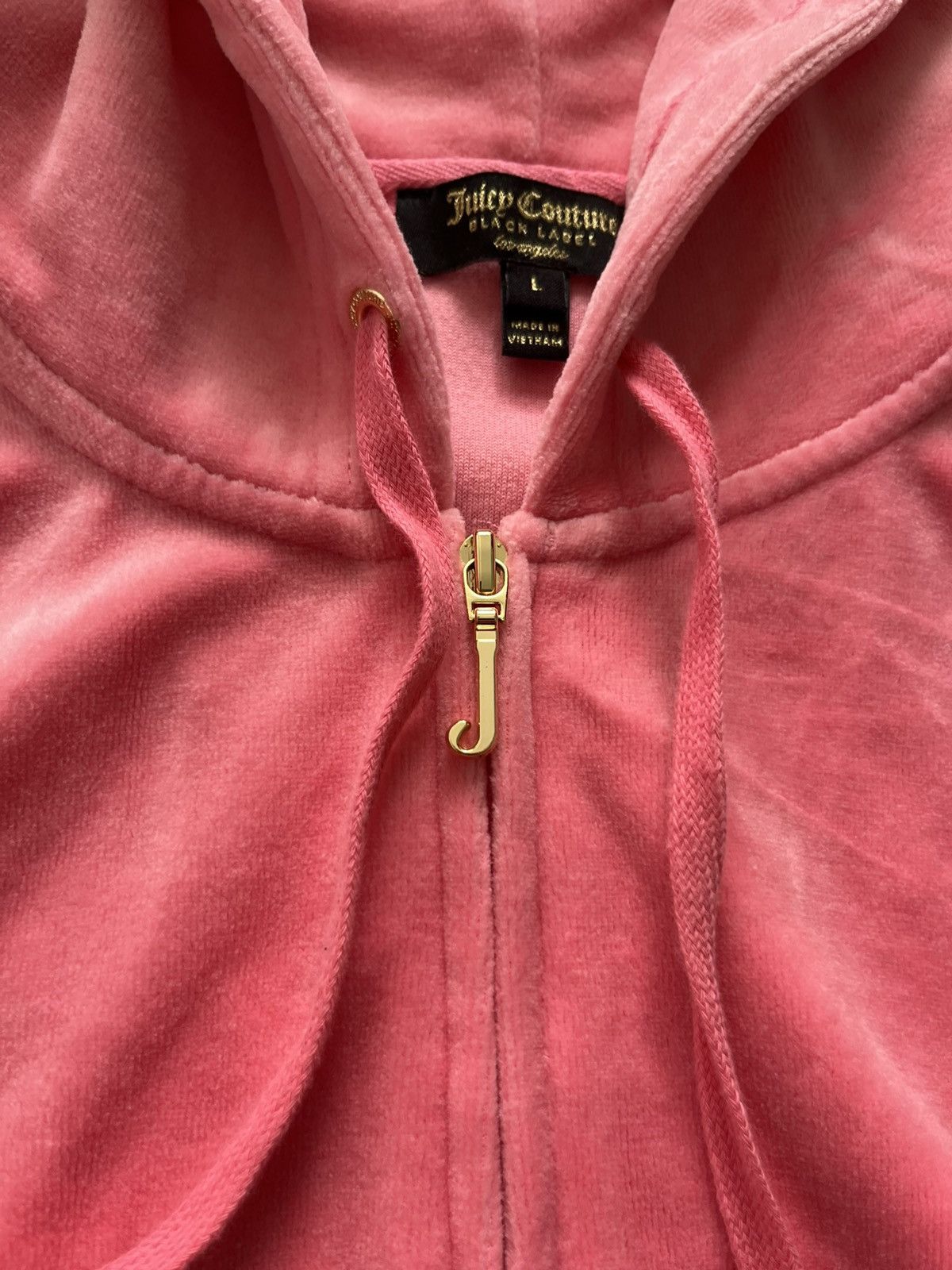 Juicy Couture Juicy Couture Black Label Zip Hoodie Velour Pink Size L / US 10 / IT 46 - 6 Thumbnail