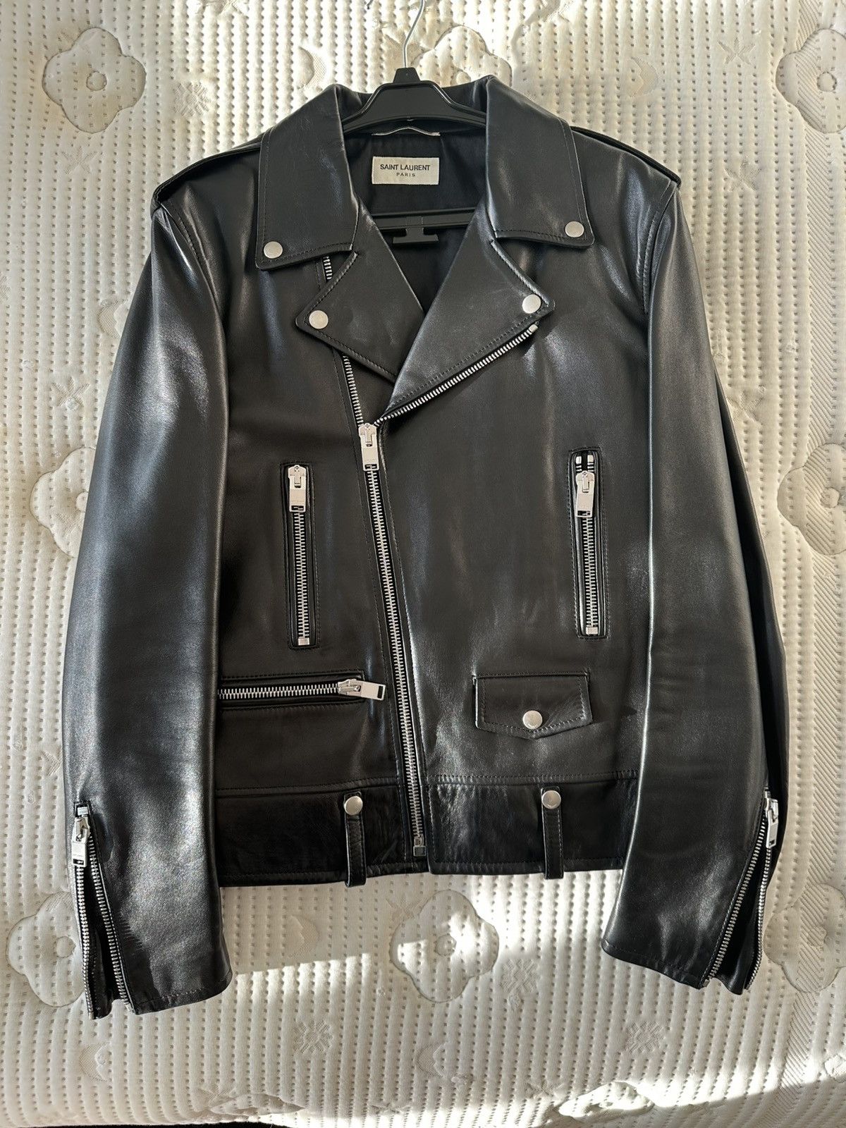 Hedi Slimane × Saint Laurent Paris × Yves Saint Laurent SAINT LAURENT - L01 Leather Jacket by Hedi Slimane Size US M / EU 48-50 / 2 - 9 Thumbnail