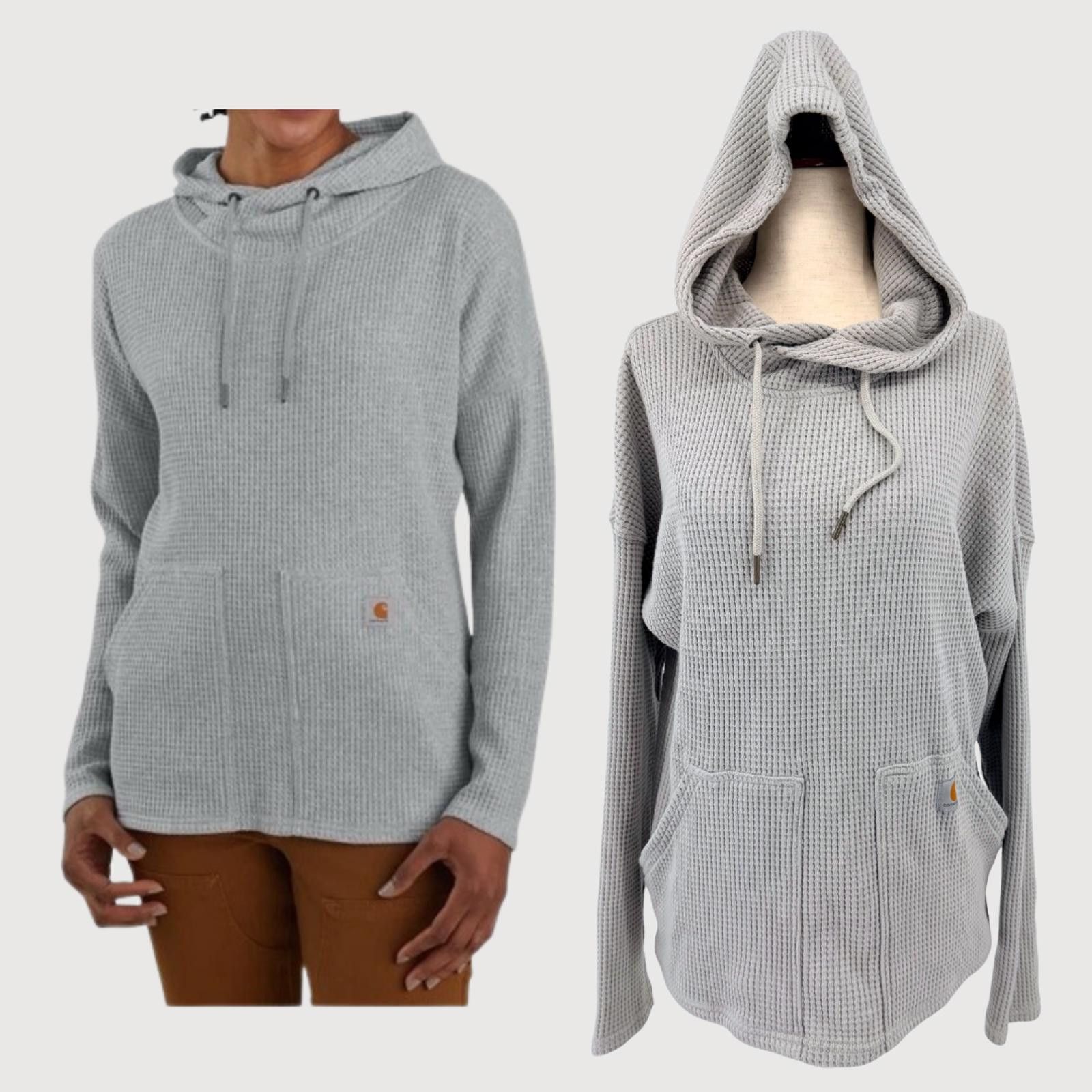 Carhartt Carhartt Hoodie Thermal Waffle Relaxed Fit Gray M Size M / US 6-8 / IT 42-44 - 1 Thumbnail