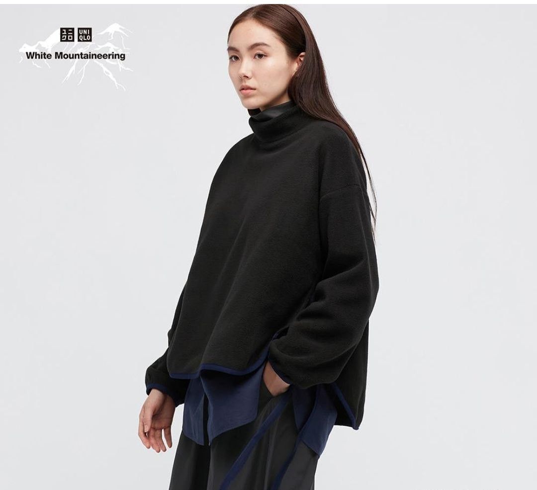 Uniqlo × White Mountaineering WHITE MOUNTAINEERING UT FLEECE OVERSIZED MOCK NECK PULLOVER Size 3XL / US 20-22 - 2 Thumbnail