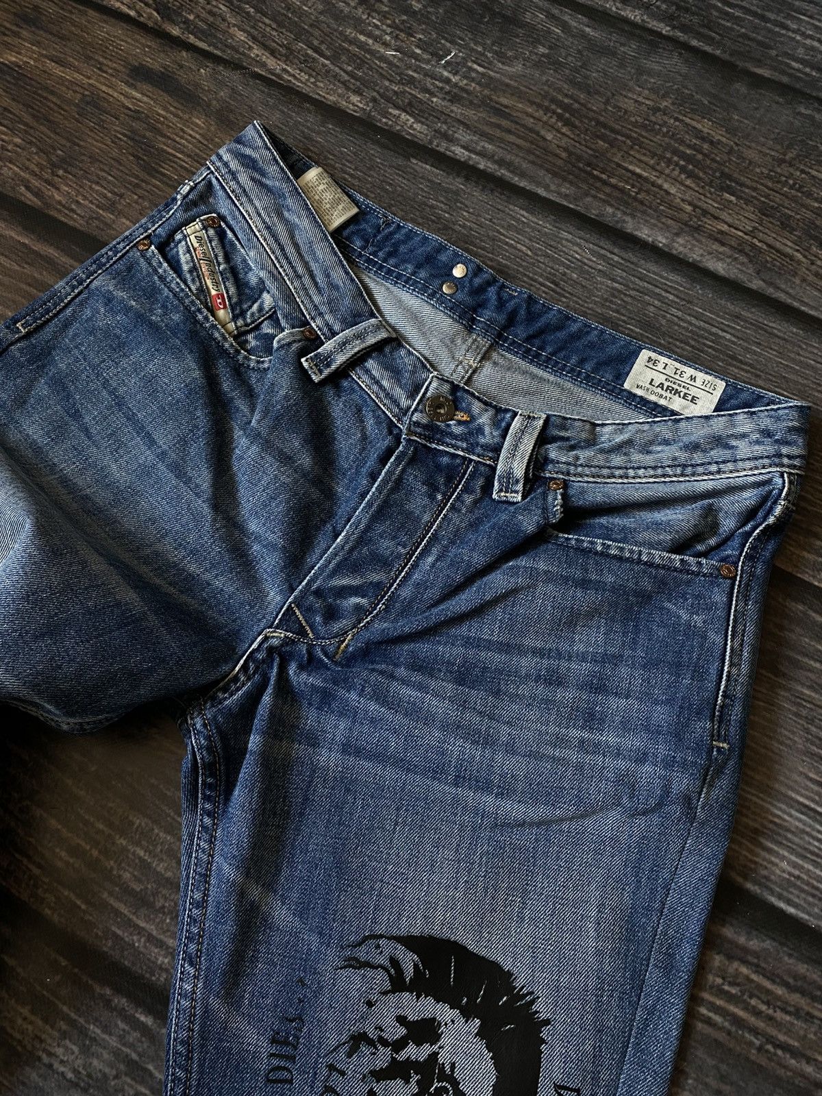 Diesel Diesel vintage Punk logo jeans denim pants Size US 31 - 3 Thumbnail