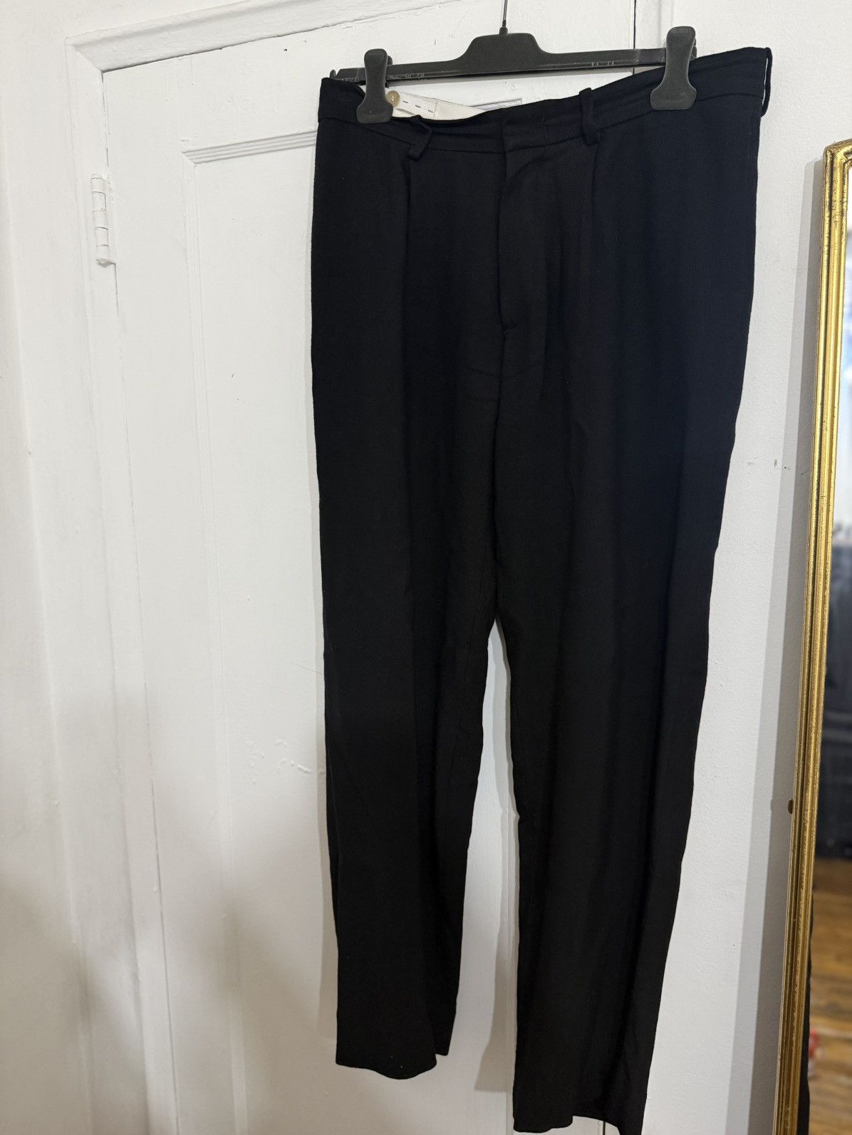 Cos COS Atelier Black Linen Trousers Size US 32 / EU 48 - 1 Thumbnail