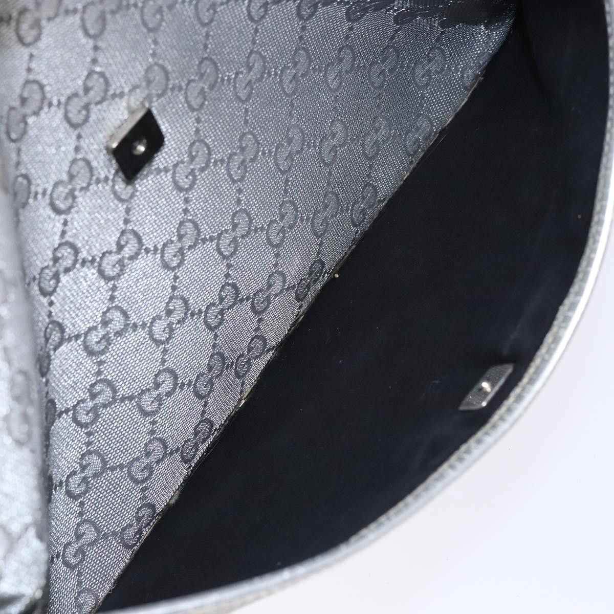 Gucci GUCCI GG Canvas Sherry Line Shoulder Bag Silver Size ONE SIZE - 20 Thumbnail