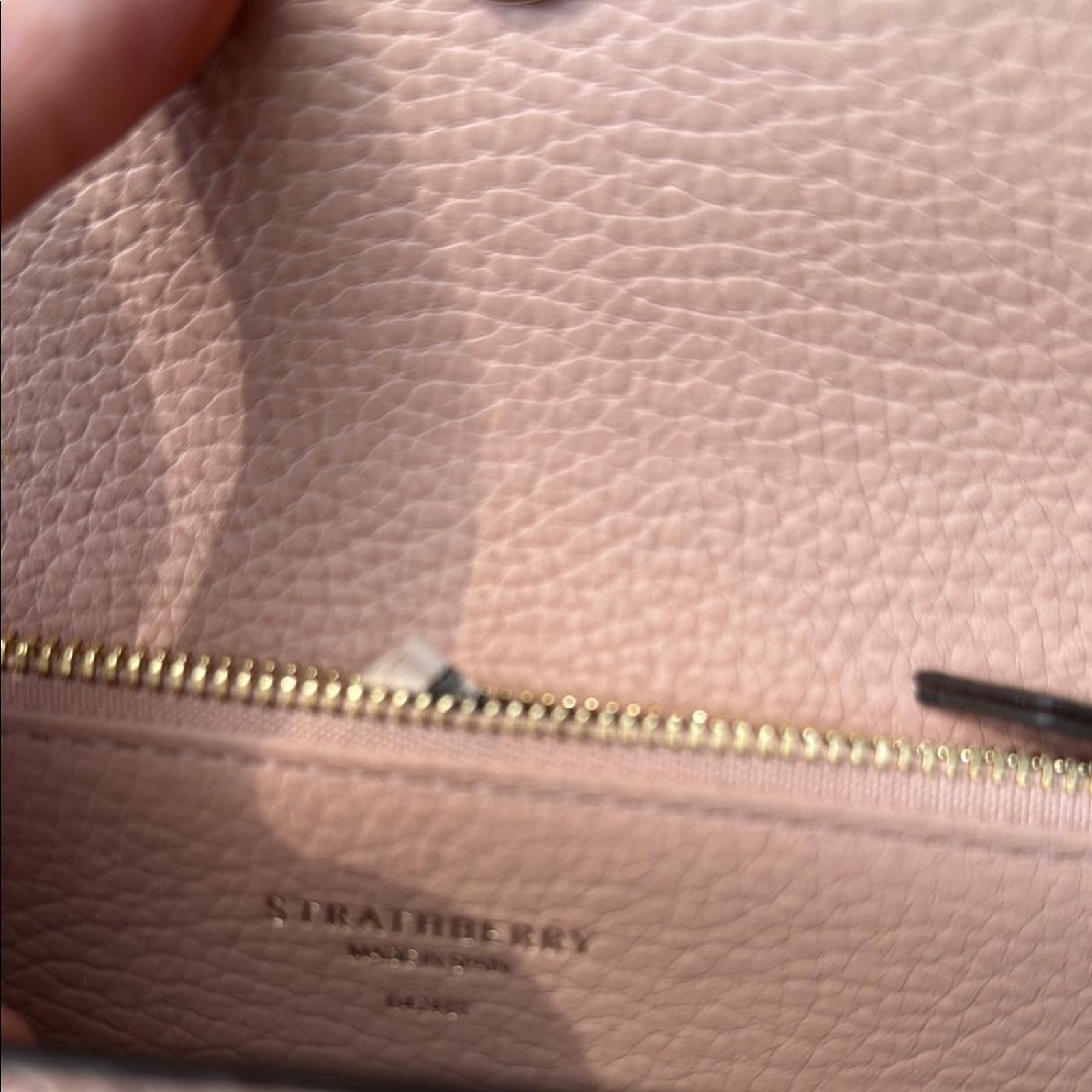 Strathberry Strathberry pink Tan Croc-Embossed Clutch Size ONE SIZE - 6 Thumbnail