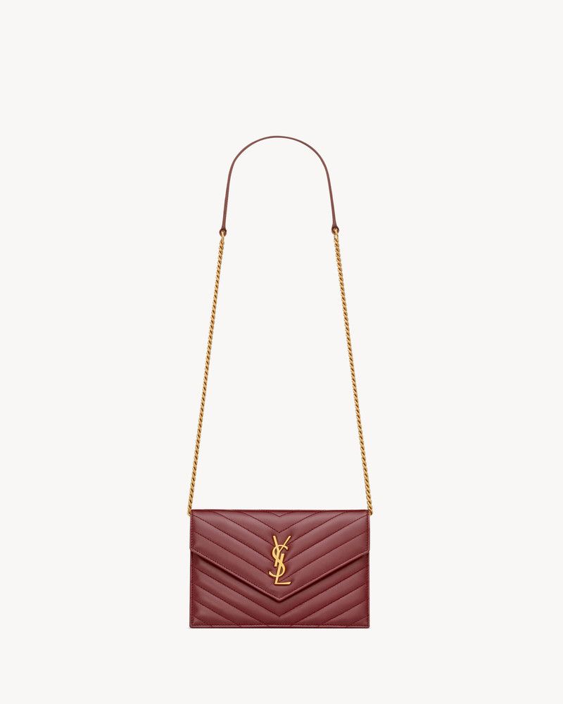 Saint Laurent Paris o1s1wg111125 Size: OS / Cassandre Envelope Chain Wallet Size ONE SIZE - 1 Thumbnail