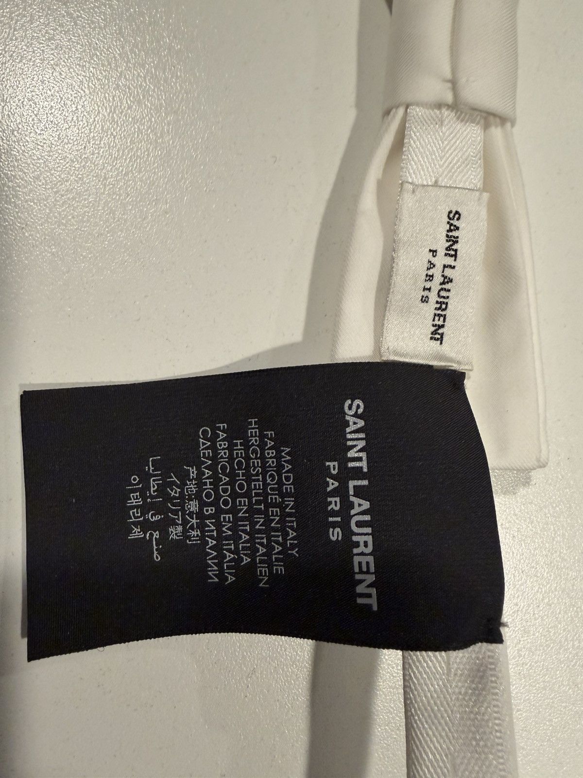 Saint Laurent Paris Saint Laurent mens bow tie. Size ONE SIZE - 4 Thumbnail