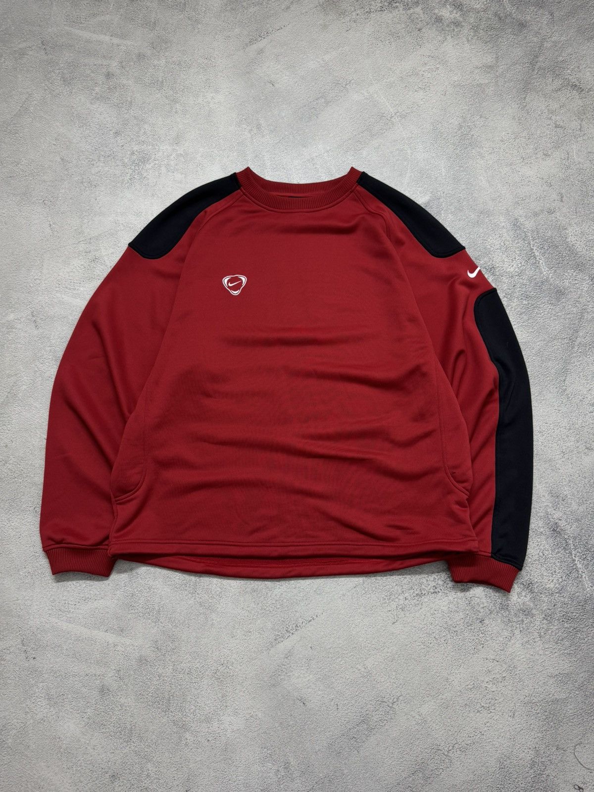 Nike Vintage Y2k Nike Mini Swoosh Sweatshirt 90’s Size US XL / EU 56 / 4 - 2 Thumbnail