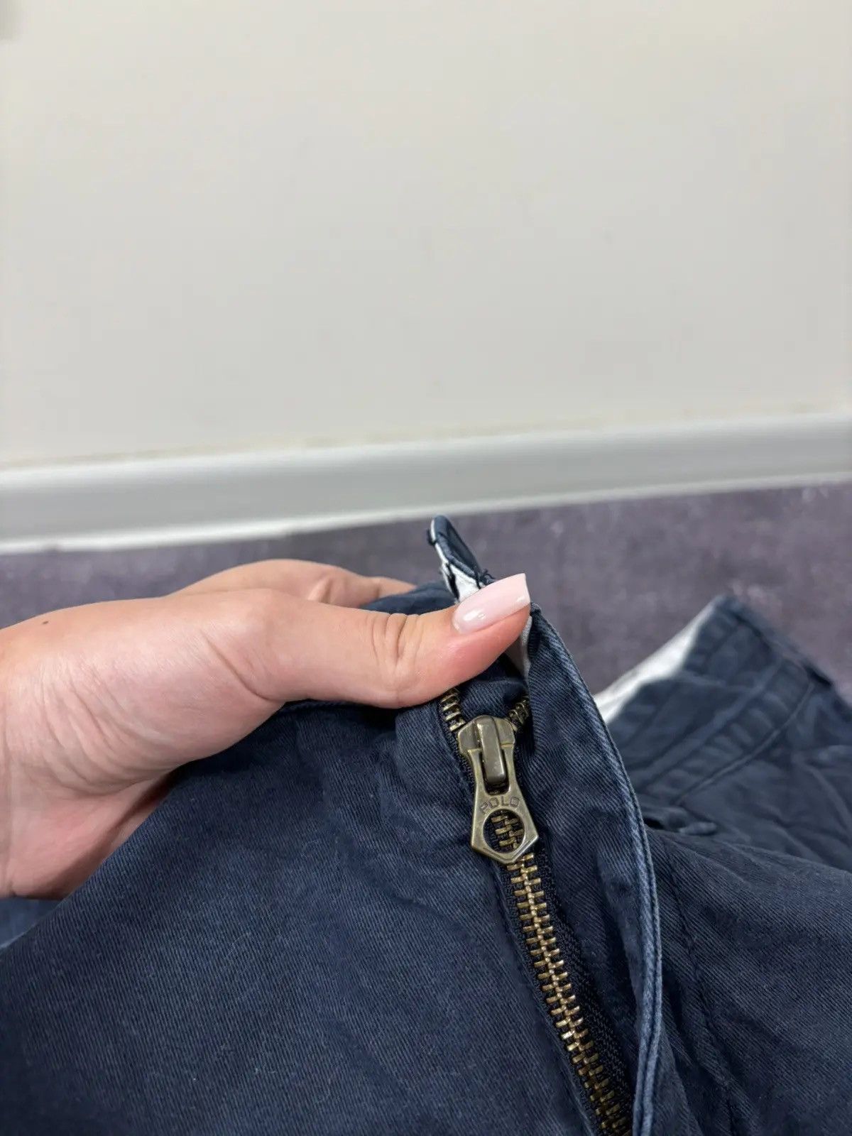 Polo Ralph Lauren × Ralph Lauren × Vintage Vintage Polo Ralph Lauren Y2K Navy Military Cargo Shorts Size US 36 / EU 52 - 8 Thumbnail