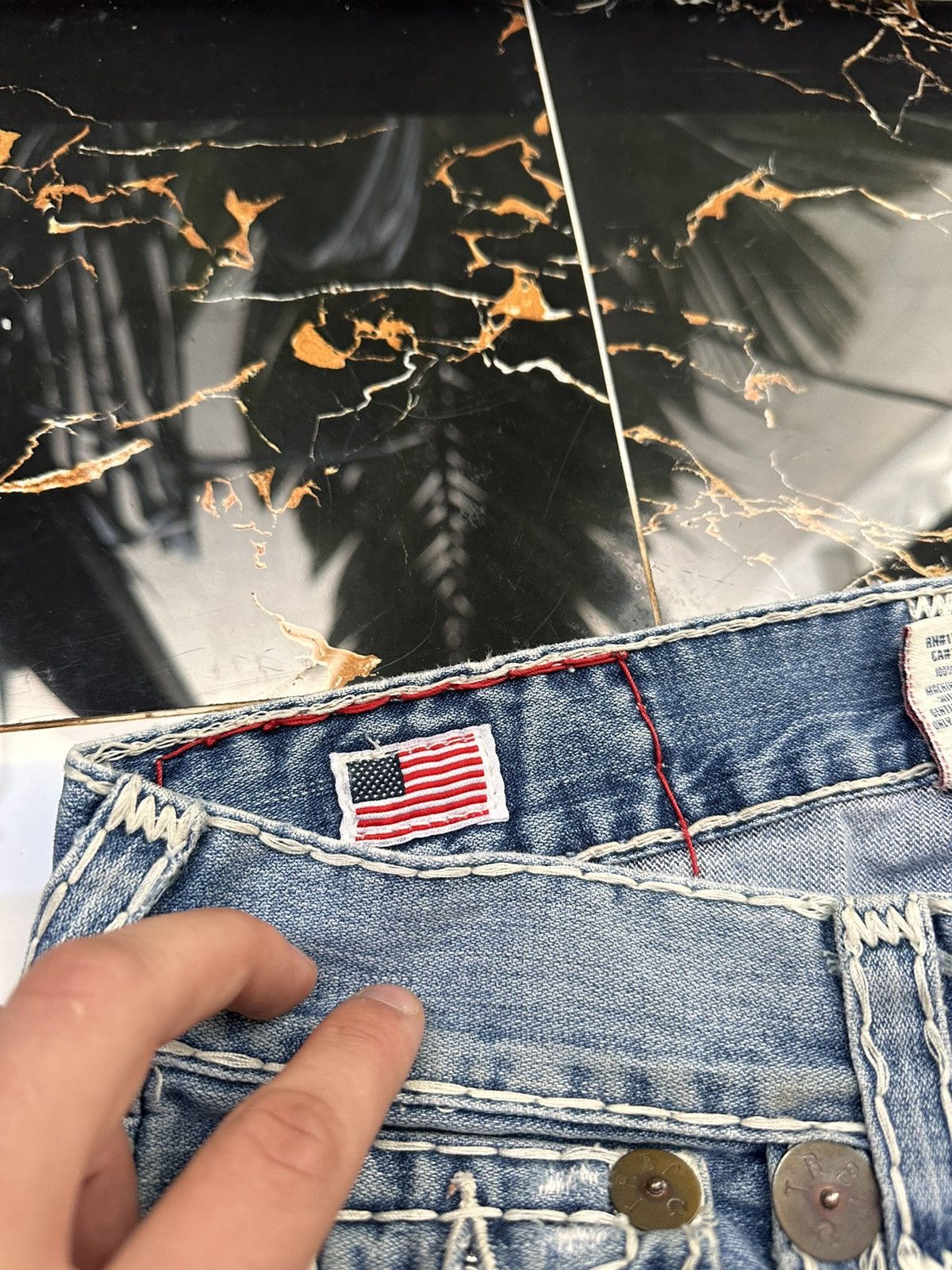 True Religion × Vintage TRUE RELIGION VINTAGE RETRO JAPAN JEANS Size US 31 - 12 Thumbnail