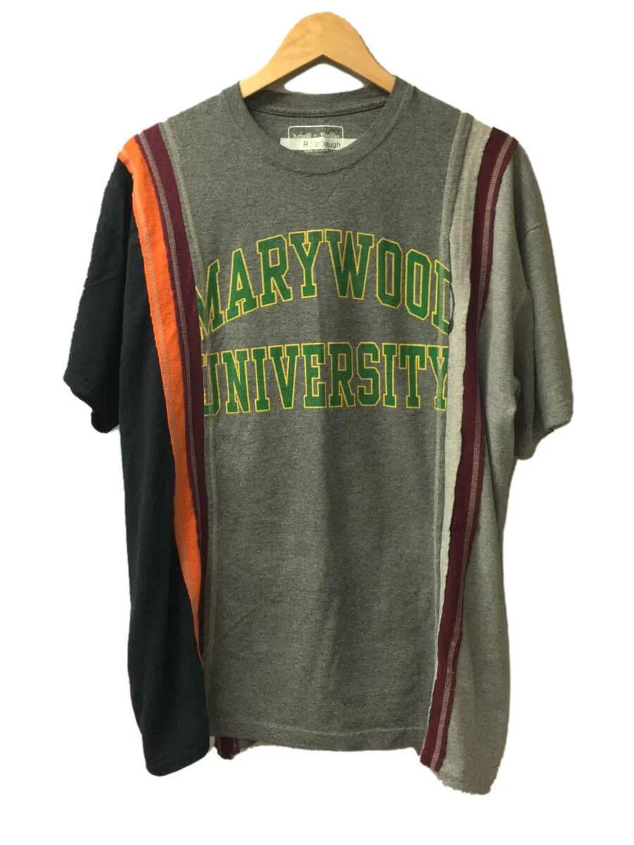 Pre-owned Needles Reconstructed Rebuild University Tee In Grey